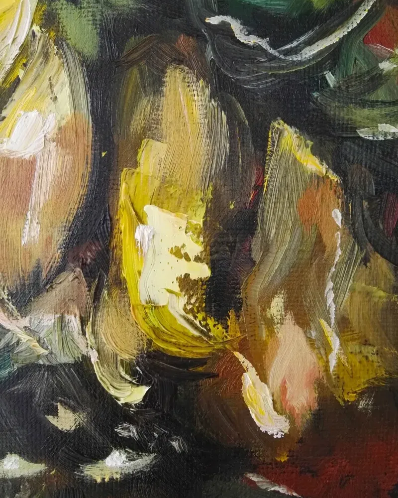 Утомленные солнцем. Картина маслом 30×35 см — 30×35 см