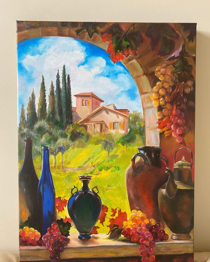 Картина маслом Пейзаж 50×70 см, южный пейзаж — Оригинал
