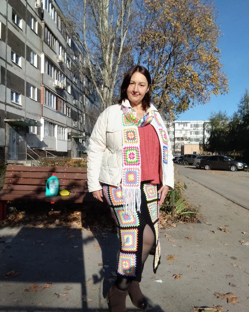 Юбка "Цветной квадрат"