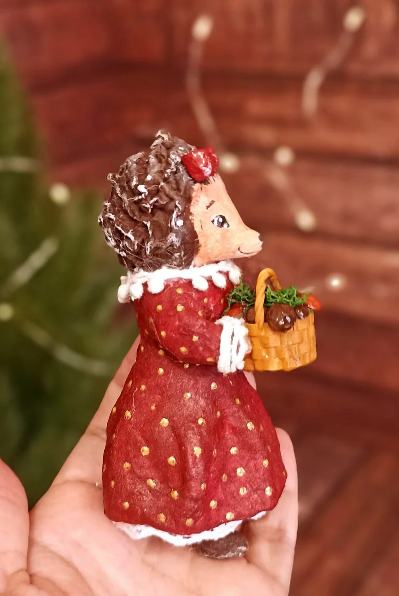 Ёжик с корзинкой