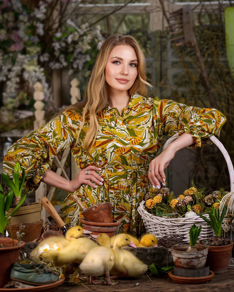 Платье-рубашка макси из шелковистой вискозы