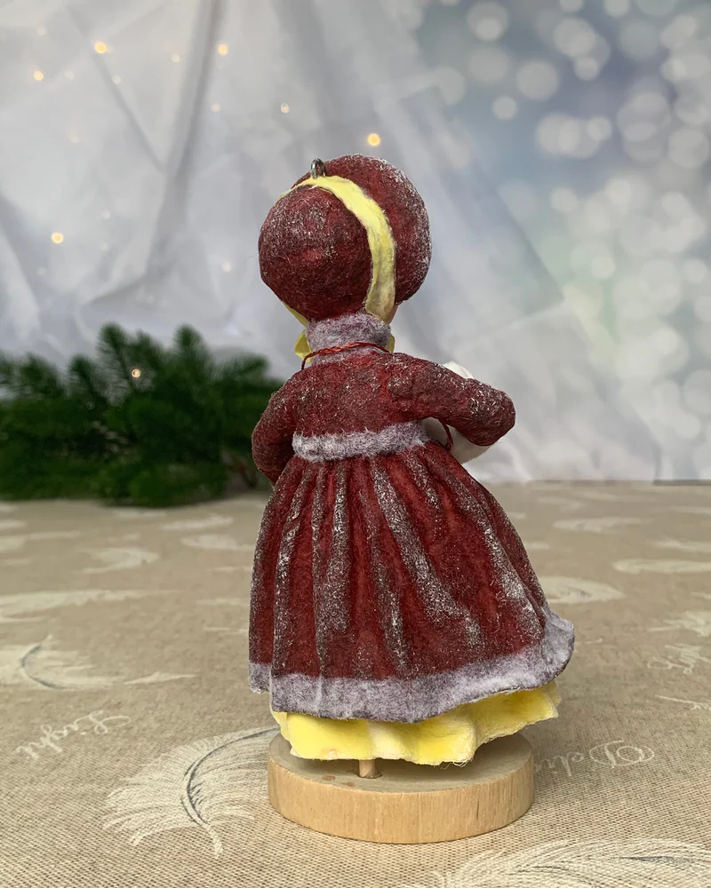 Ватная елочная игрушка