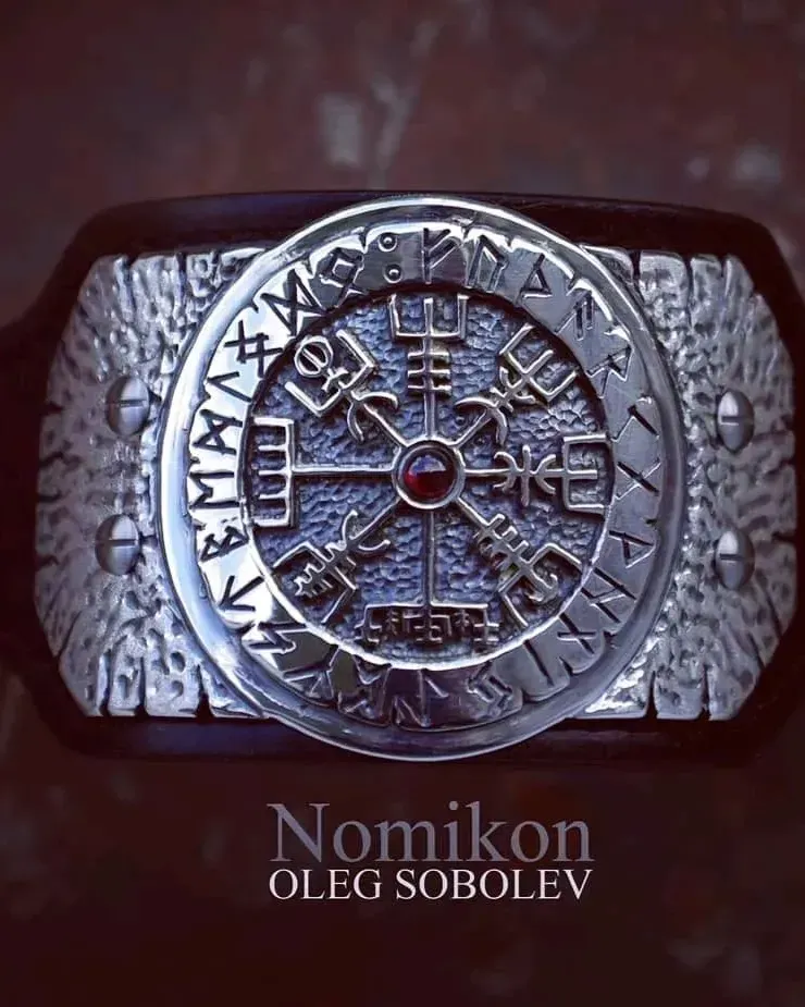 Рунический браслет Vegvisir - (Рунический компас) — Основной