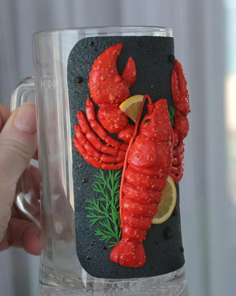 Пивные кружки краб и рак