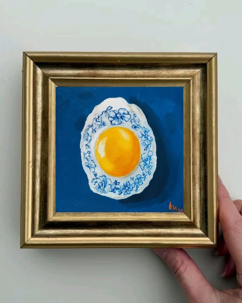 Яйка, картина маслом