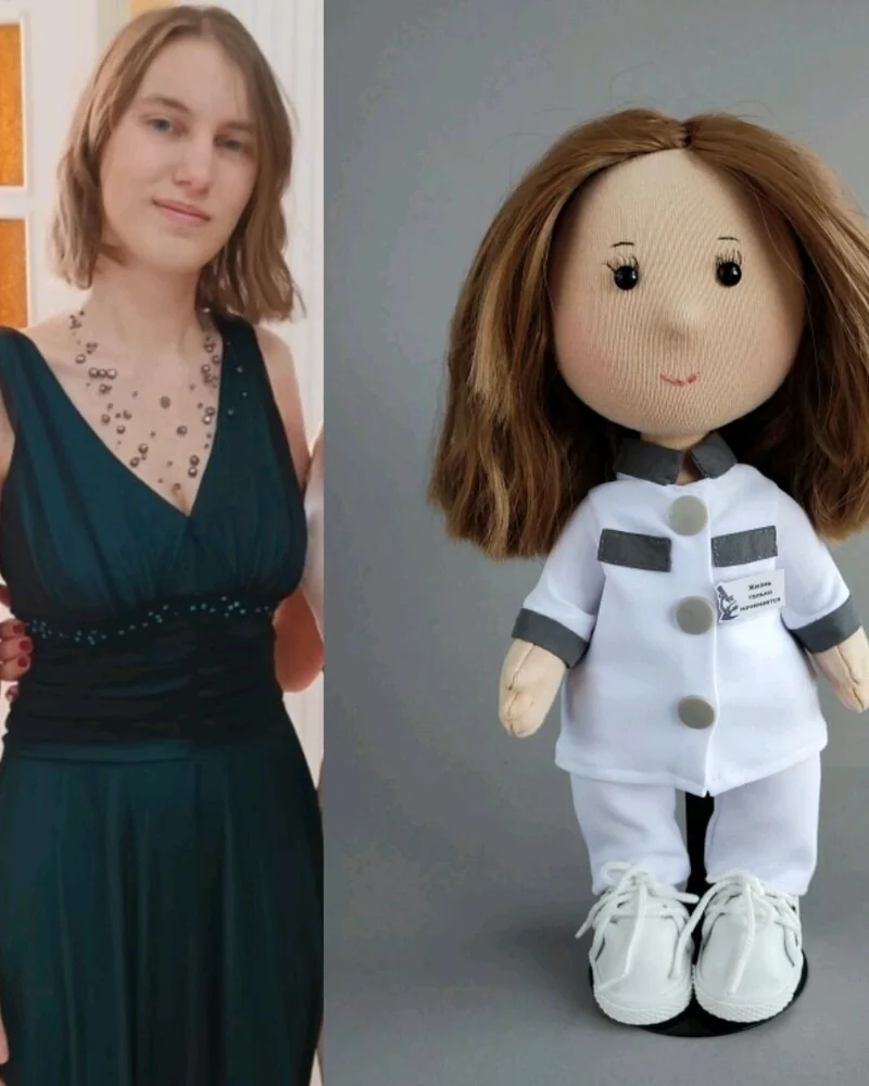 Кукла по фото для дочери на выпускной Кукла ручной работы Кукла Врач — Основной