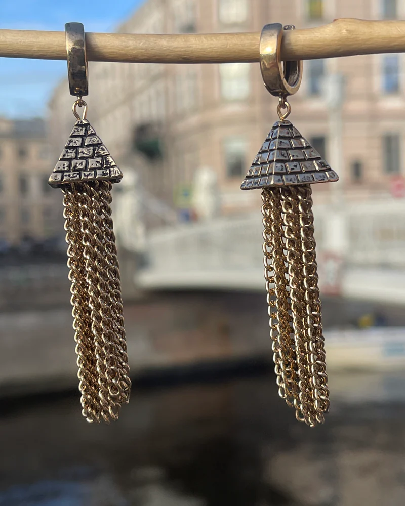 Серьги «Пирамиды»