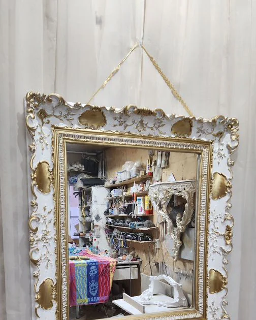 Зеркало резное ажурное 80×66 см — Основной