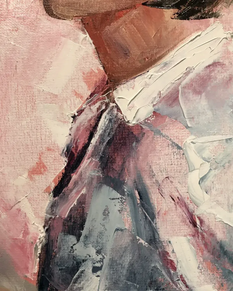 Девушка. Картина маслом 30×60 см — 30×60 см