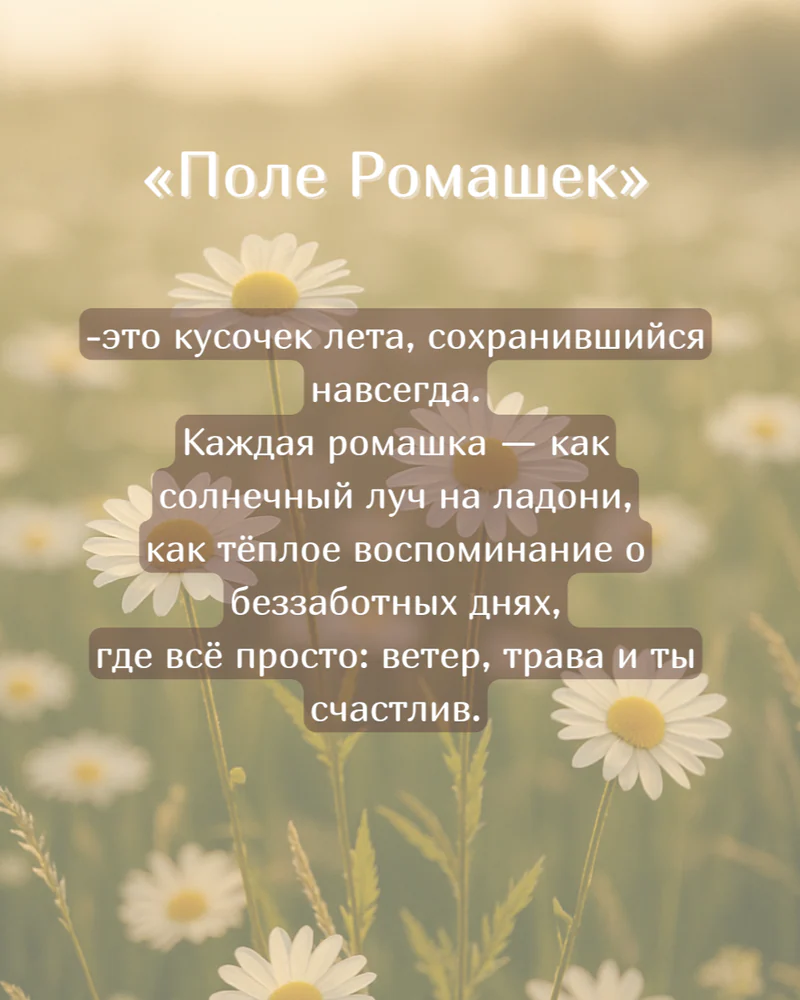 Панно 20х30 см "Поле ромашек" — Основное исполнение
