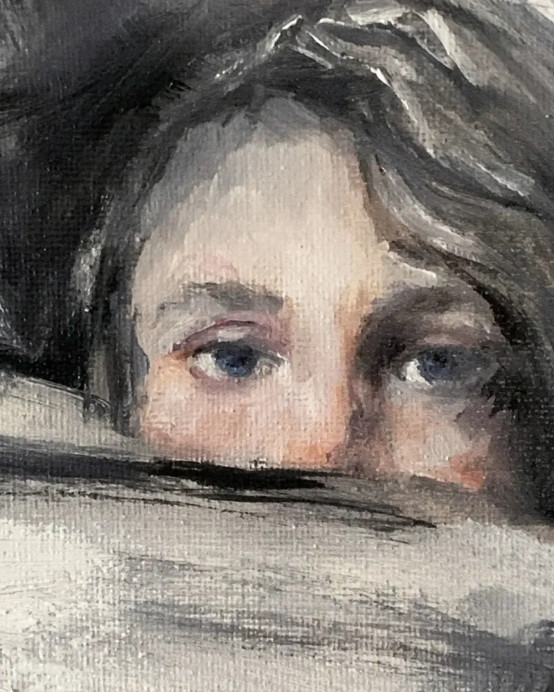 Детский портрет. Картина маслом 20×30 см — 20×30 см