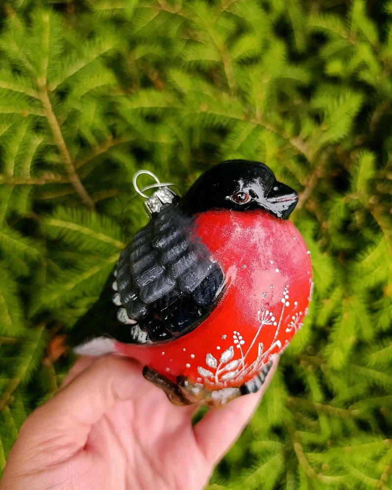 Ёлочная игрушка "Снегирь"