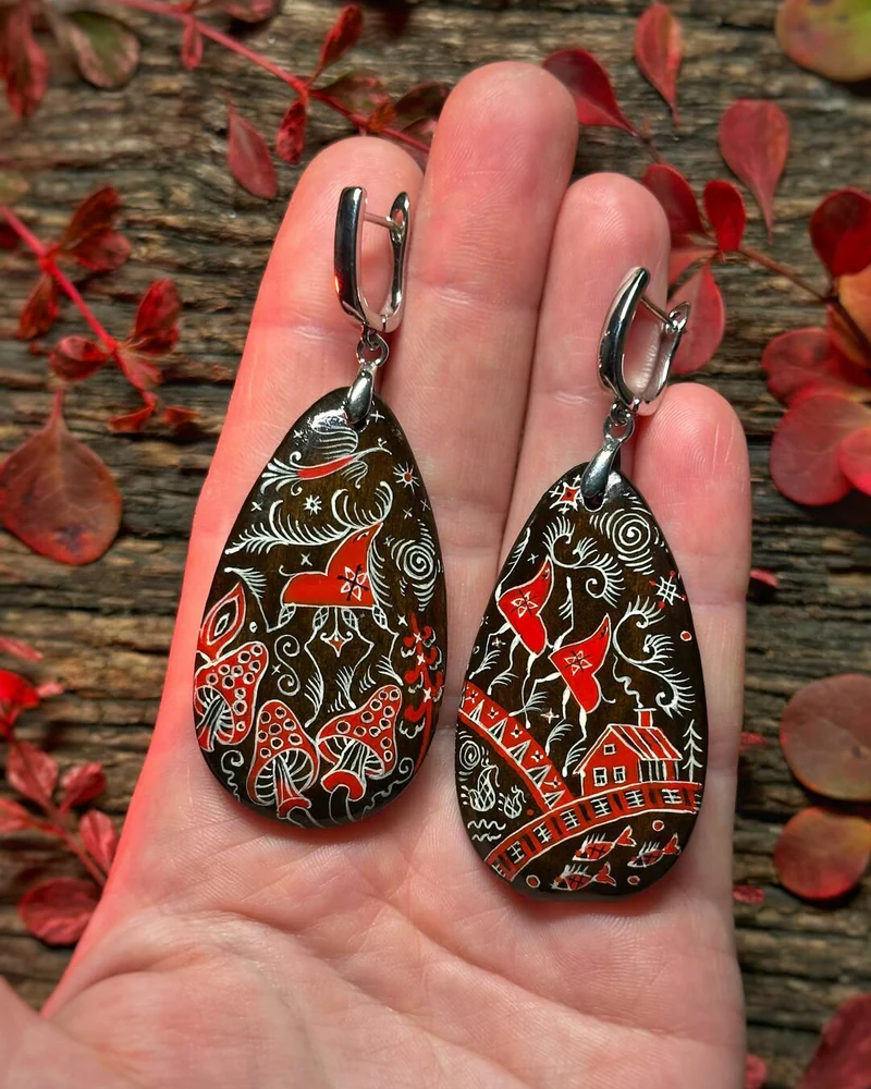 Серьги « Северная сказка»