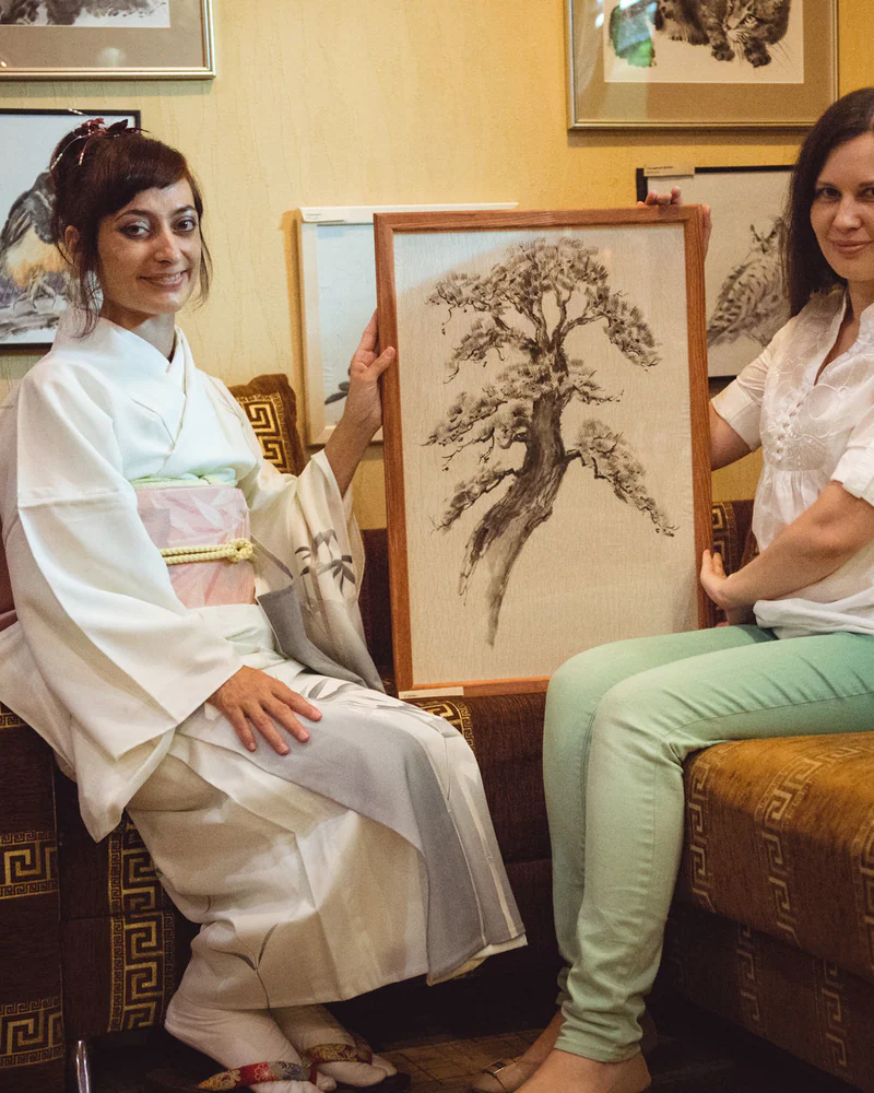Картина Сосна, 40x60 Япония Китай коричневый долголетие