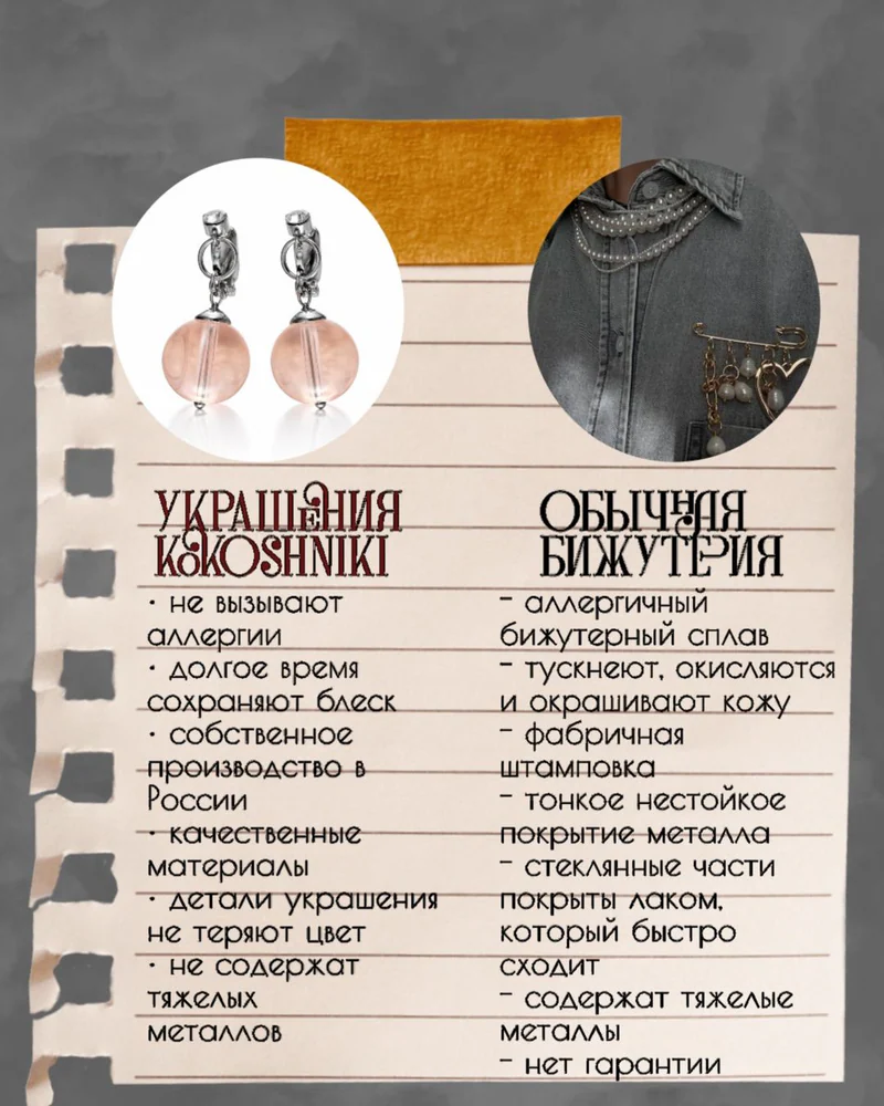 Серьги подвески