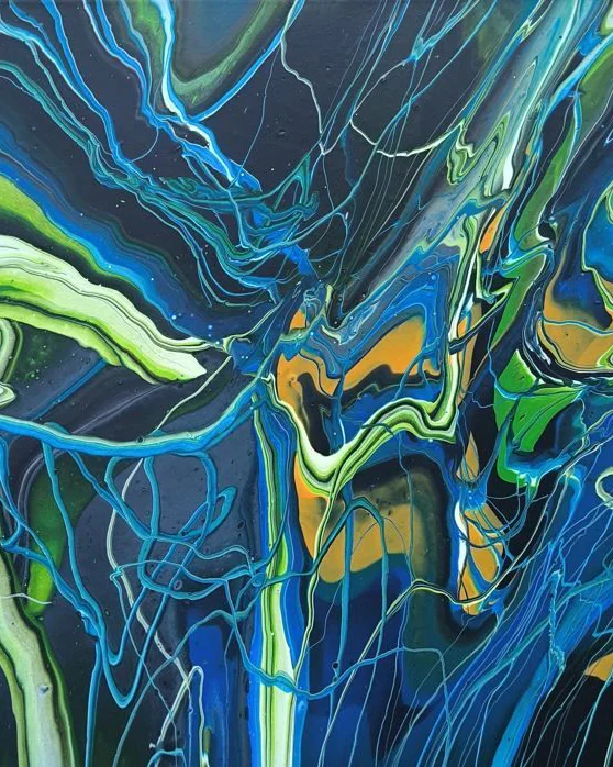 Картина жидким акрилом (fluid art) 40х50 см