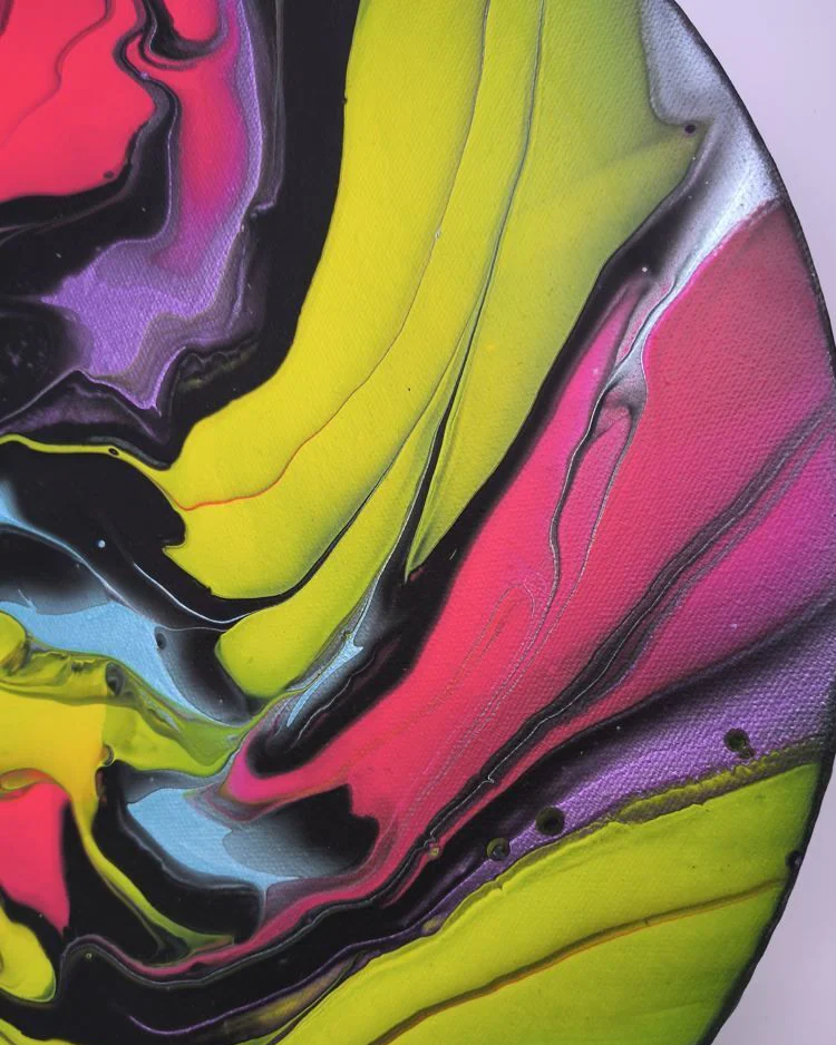 Картина жидким акрилом (fluid art) 40 см
