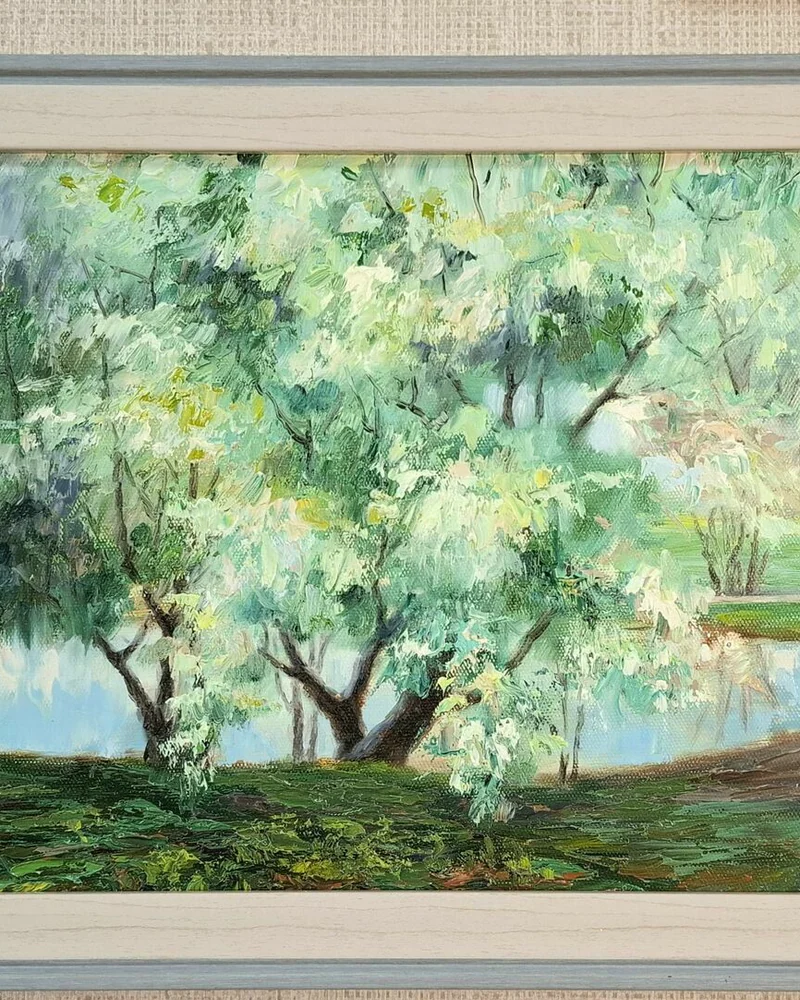 Дерево. Картина маслом