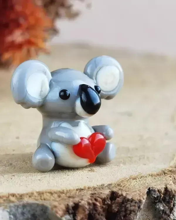 Стеклянная фигурка «Коала мишка» — Высота 20 мм
