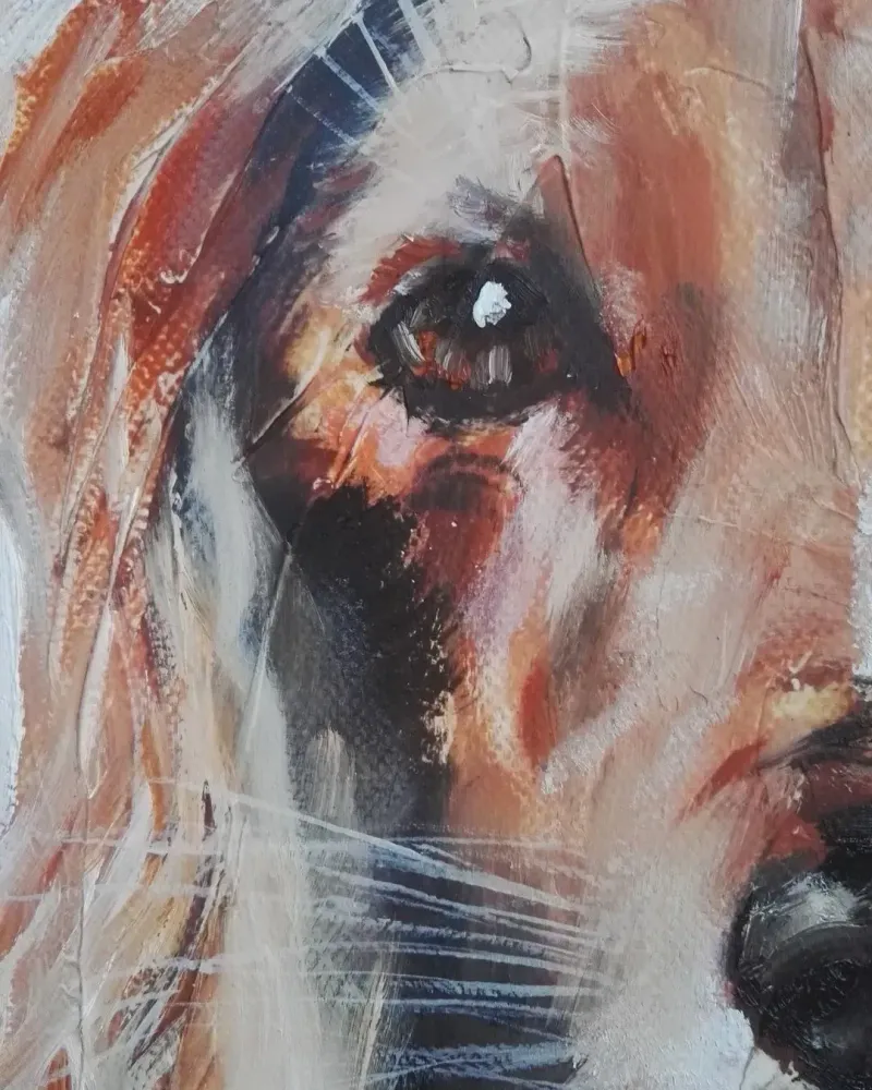 Подруга. Картина маслом 30×30 см — 30×30 см