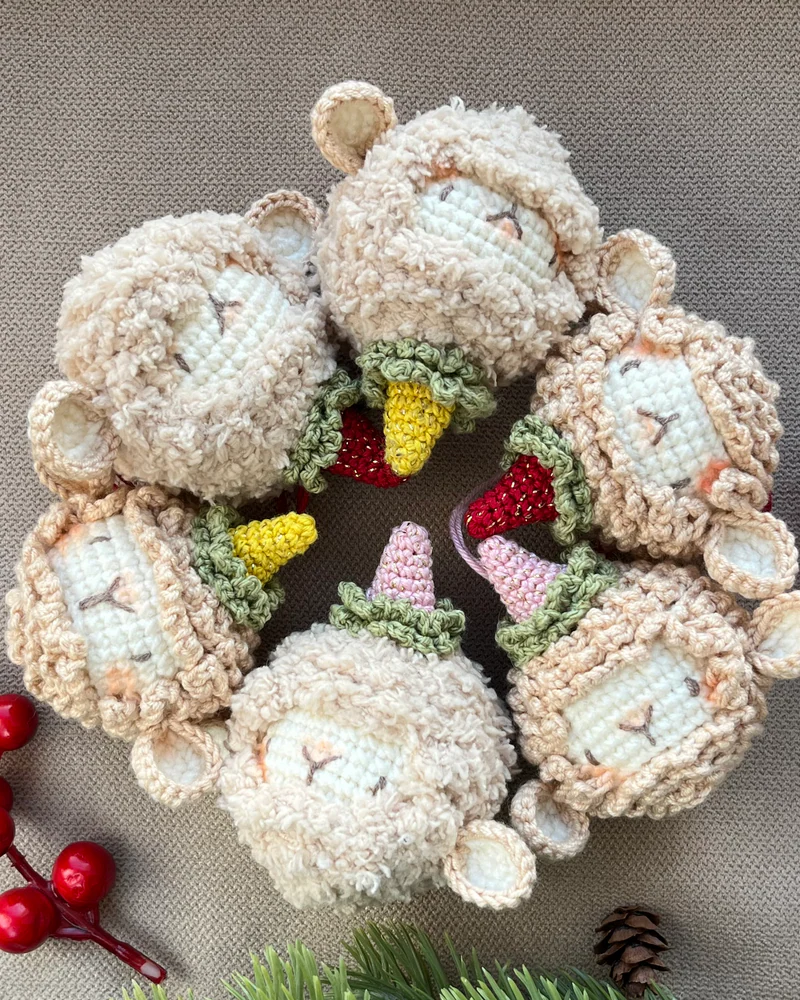 Ёлочная игрушка Овечка, новогодний подарок