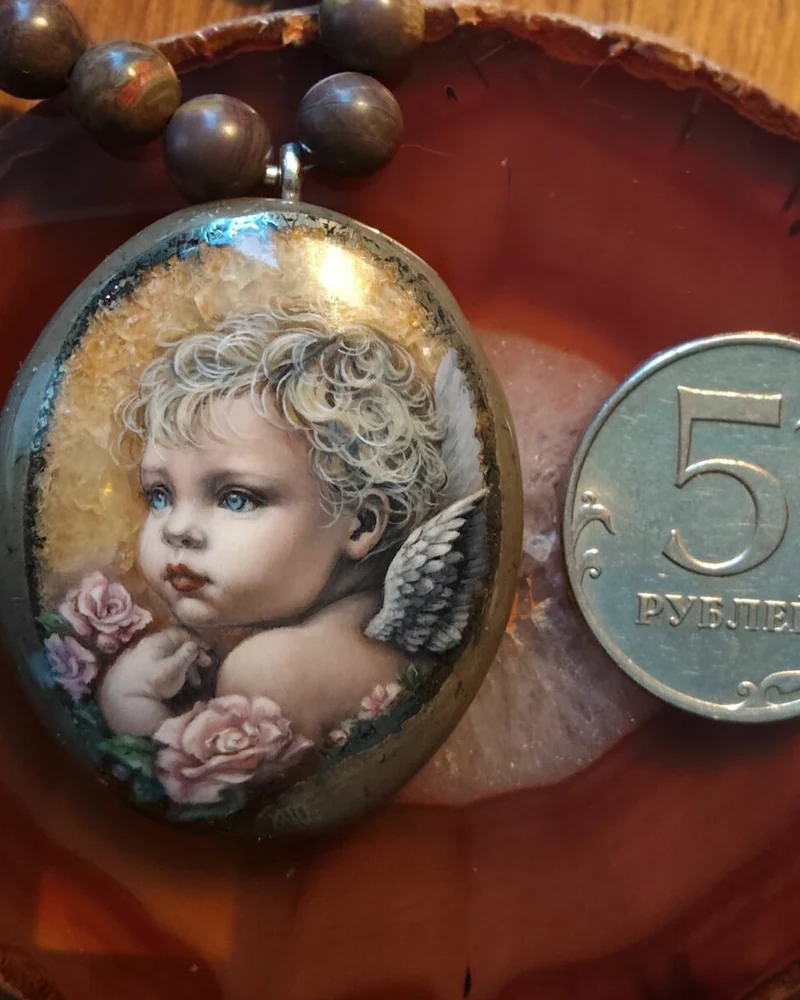 Кулон кулон-колье из агата