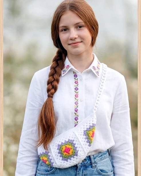 Сумочка Кросс-боди — Белая нежнятина