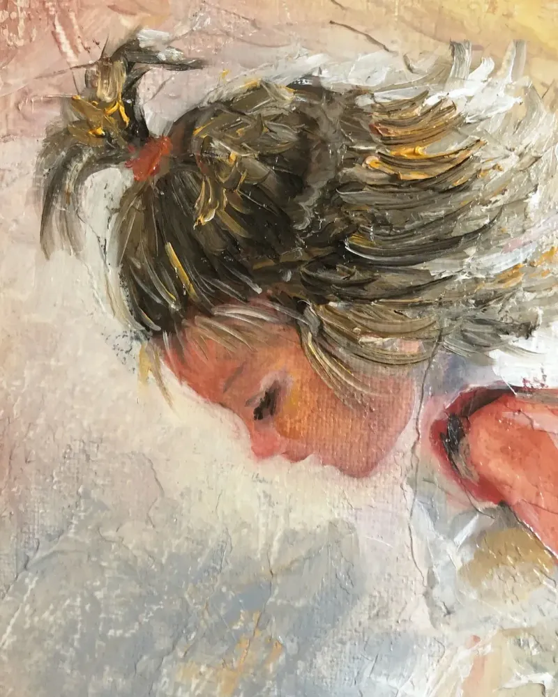 Мамины туфли. Картина маслом 30×40 см — 30×40 см