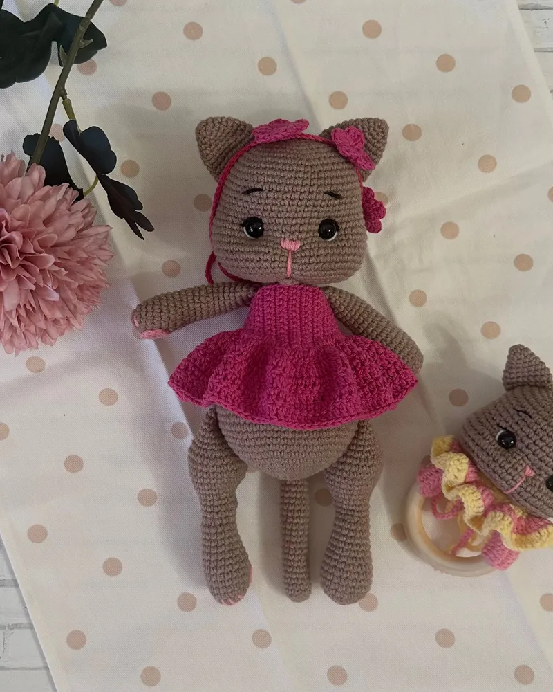 Игрушка крючком — Котюня