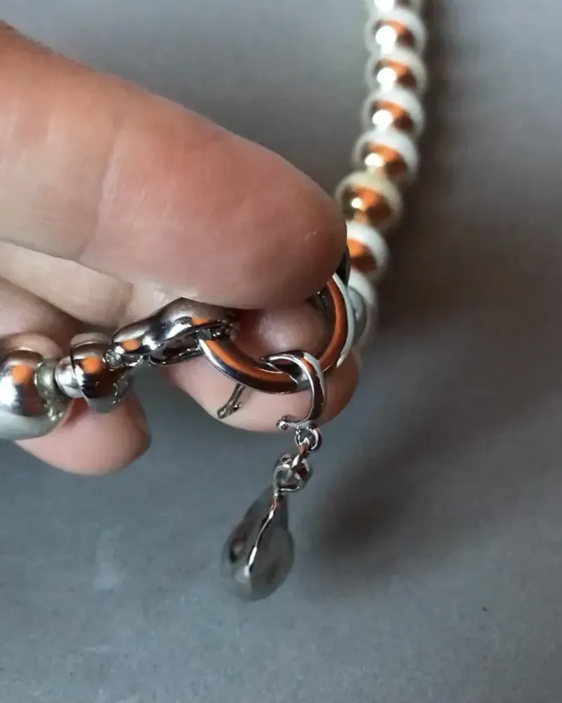 Серебряное колье