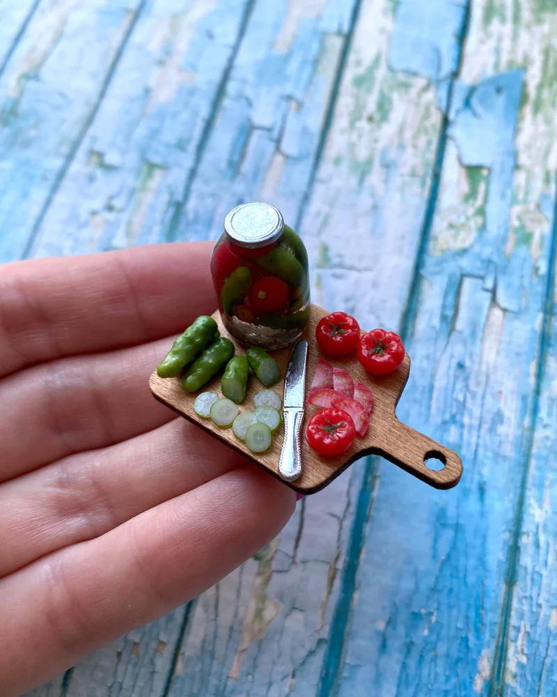 Кукольная Миниатюра «Домашние соленья 🍅🥒»