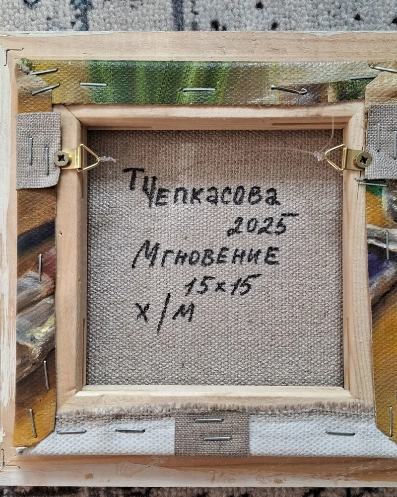 Мгновение. Миниатюрная картина в рамке