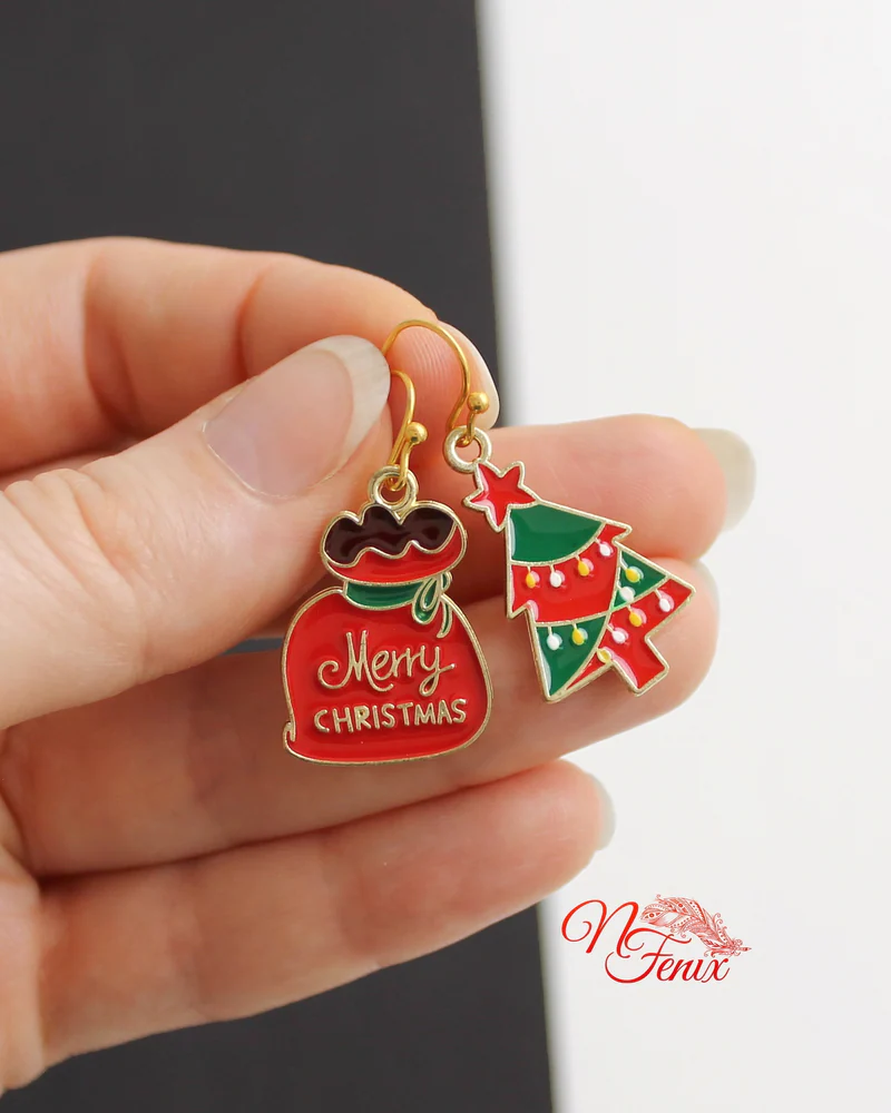 Серьги "Merry christmas"