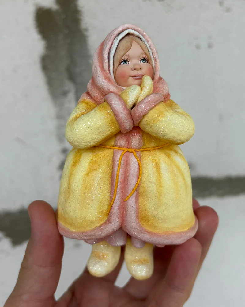 Ватная ёлочная игрушка