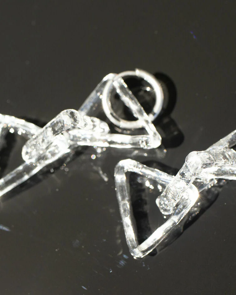 Серьги из стекла