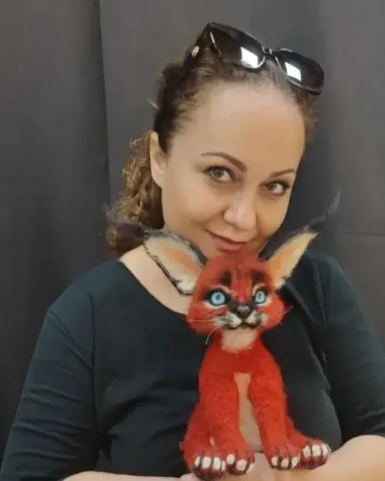 Котёнок каракала, фигурка 23 см — Котёнок каракала, фигурка 23 см