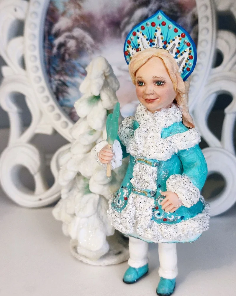 Ёлочная игрушка из ваты