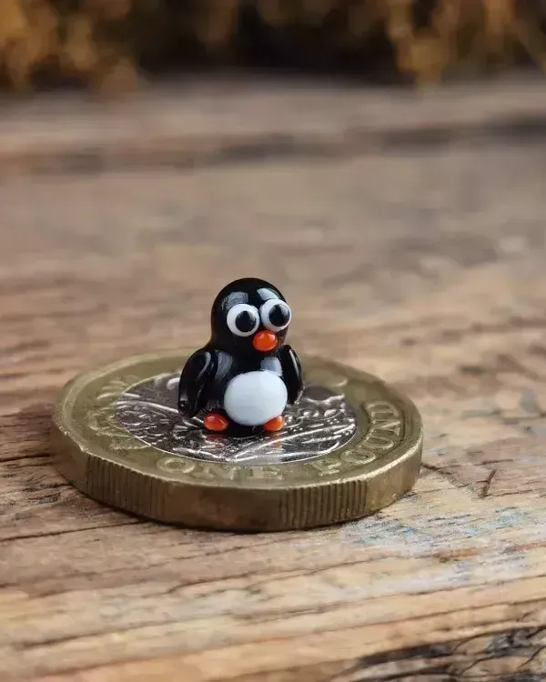 Стеклянная фигурка «Пингвин крошечный» — Высота 8 мм