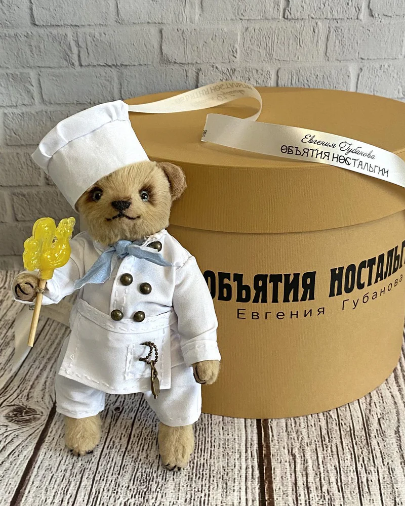 Мишка Тедди Повар, 15 см — Основной
