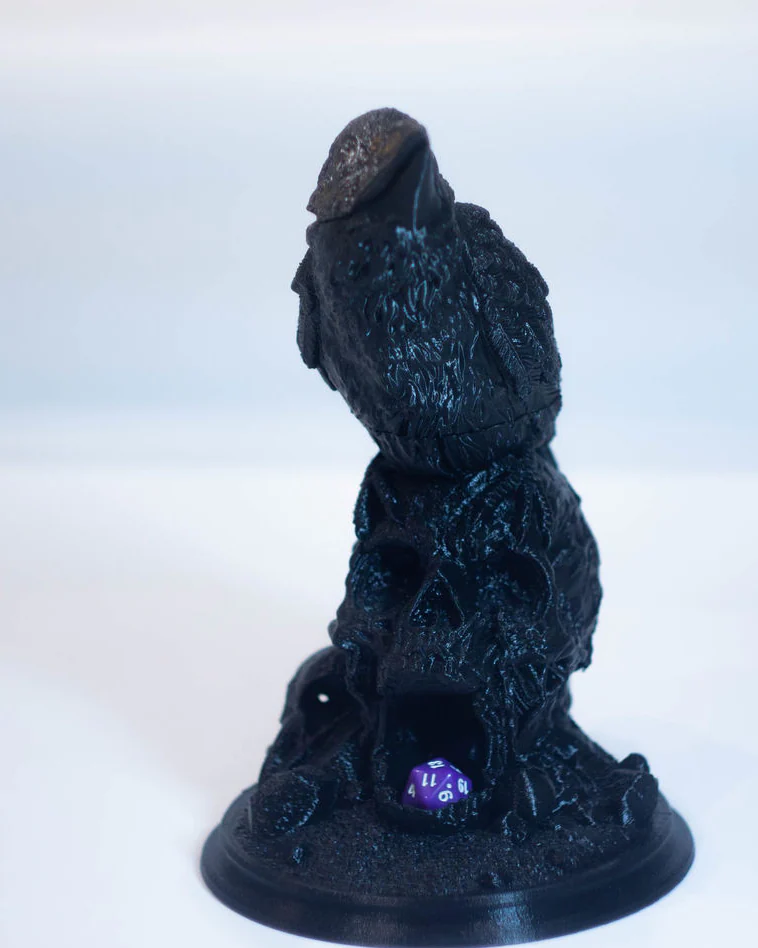 Дайстауэр "Ворон на черепе", Dice Tower для настольных игр