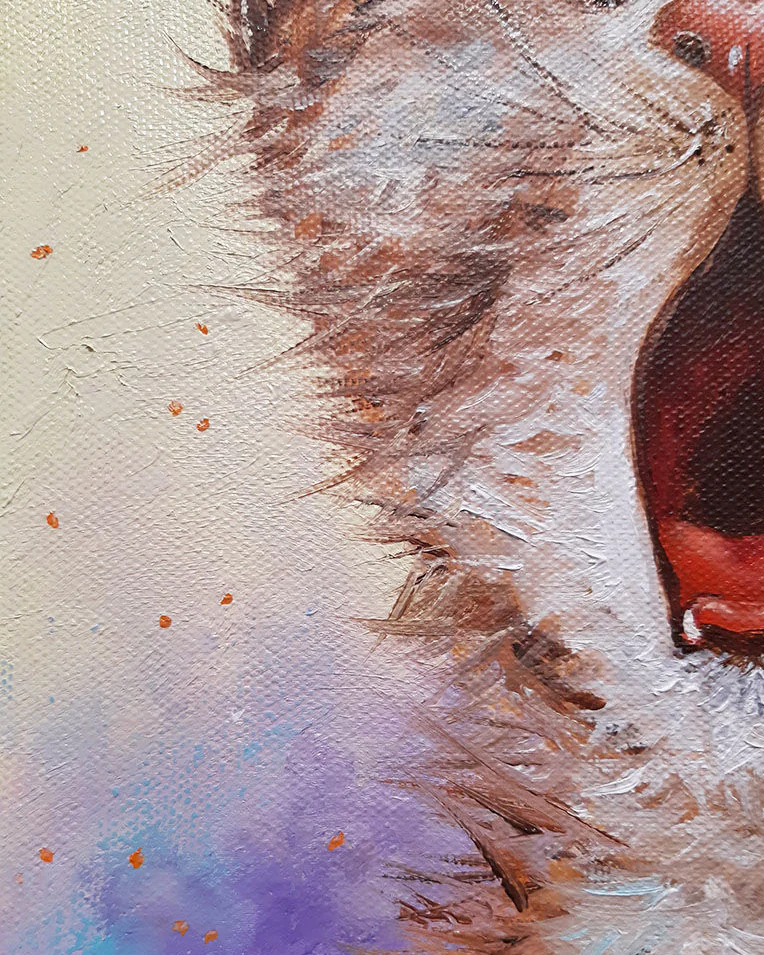 Картина с котенком, смешной кот Картина в детскую