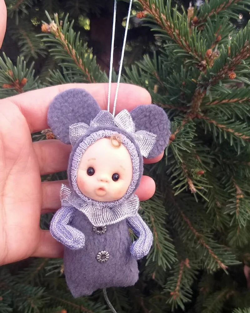 Набор ёлочных игрушек «Детки в костюмах зверят»
