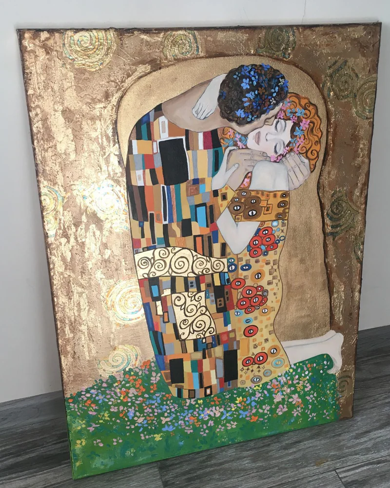 Копия «Поцелуй» Густава Климта, 60×80 см