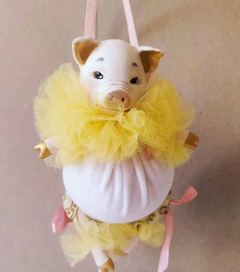 Ёлочная игрушка «Поросёнок»