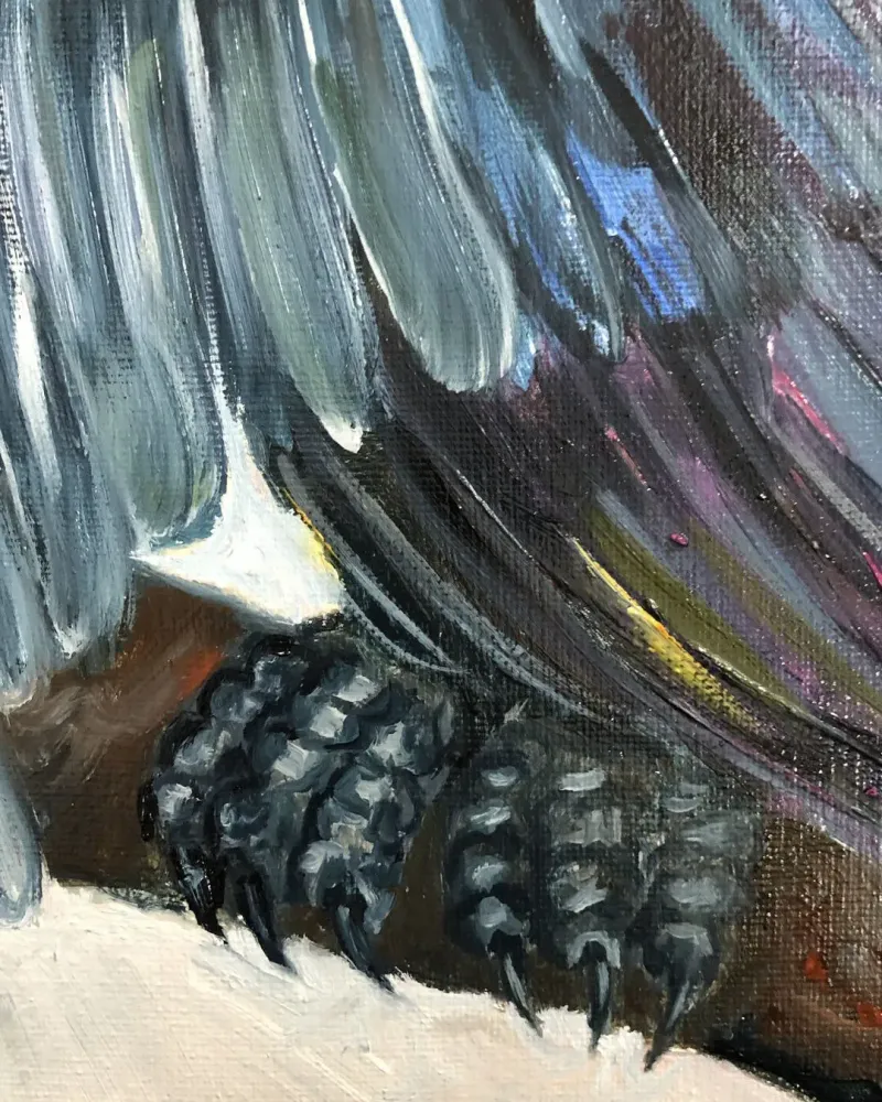 Сирин. Картина маслом 30×60 см — 30×60 см