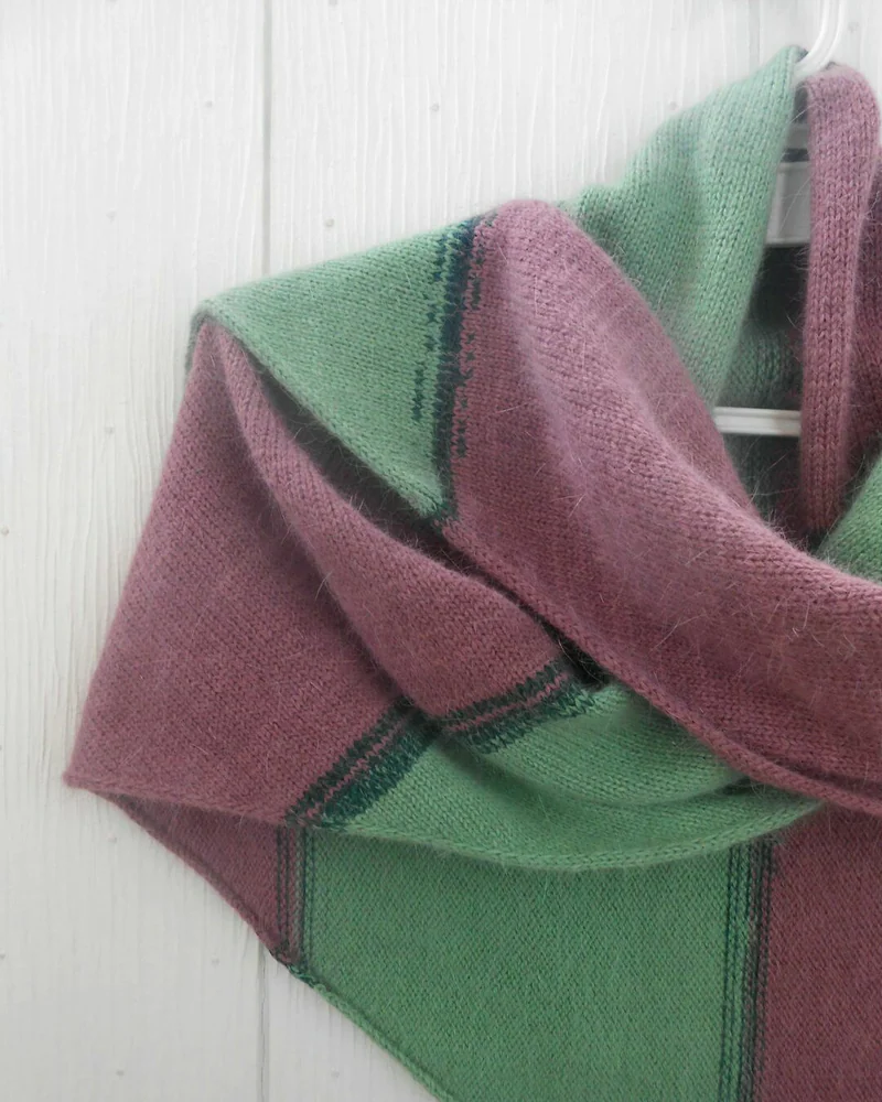 Косынка вязаная, пуховая, "Магнолия", — цвет: мультиколор