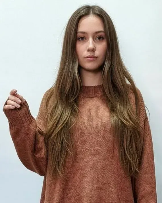 Костюм вязаный из мериноса с хлопком — Терракотовый