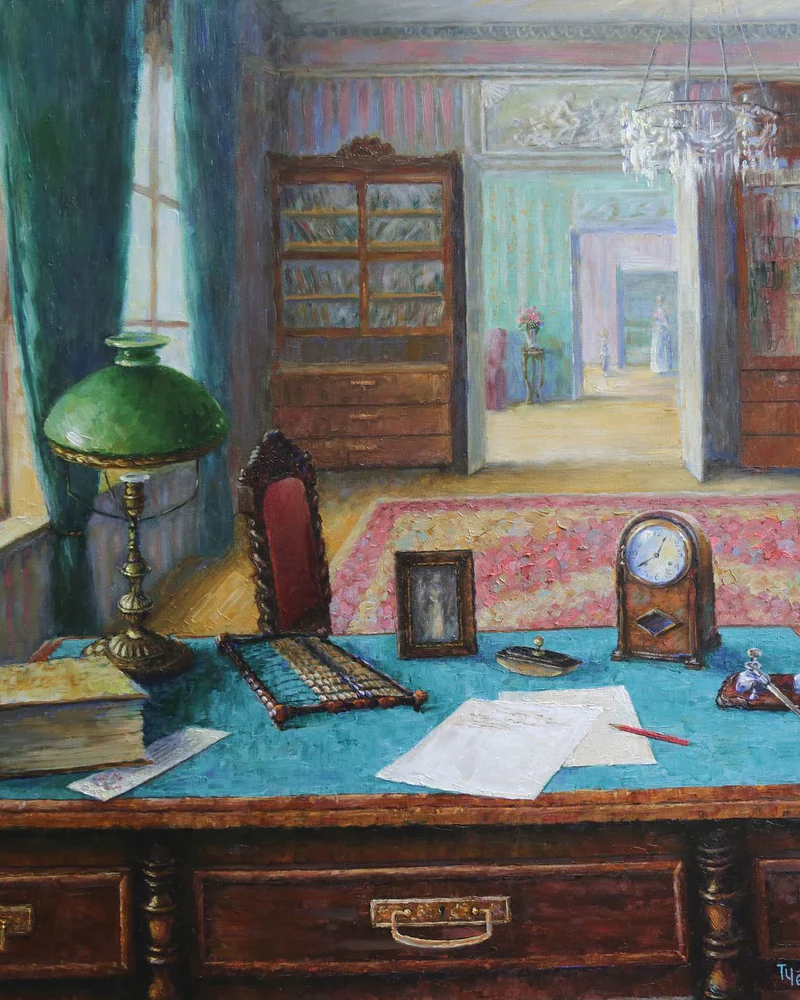 Кабинет. Холст, масло, 70х70 см