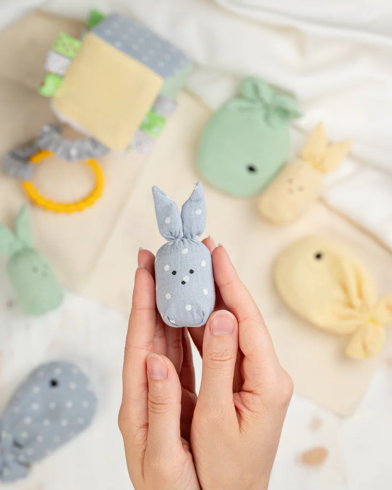 Сенсорные игрушки-погремушки «Шумелки», 3 шт. — Жёлтый, зелёный