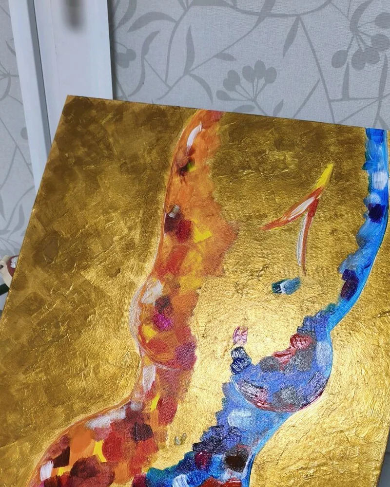 Картина «Две грани», акрил, 40×50 см — 40×50 см